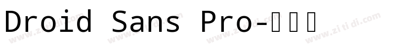 Droid Sans Pro字体转换